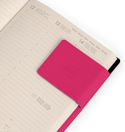 Agenda 12 Mesi Legami Settimanale Medium 2026 Raspberry con Chiusura ad Elastico