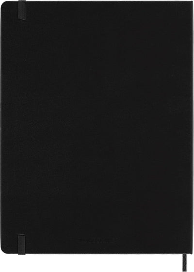 Agenda 18 Mesi Settimanale Moleskine XL con Copertina Rigida Nero 2026