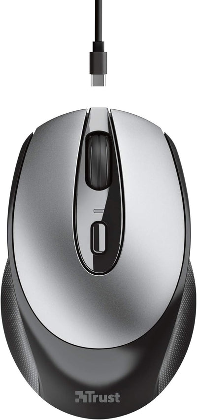 Mouse Wireless Trust Zaya Ricaricabile Nero