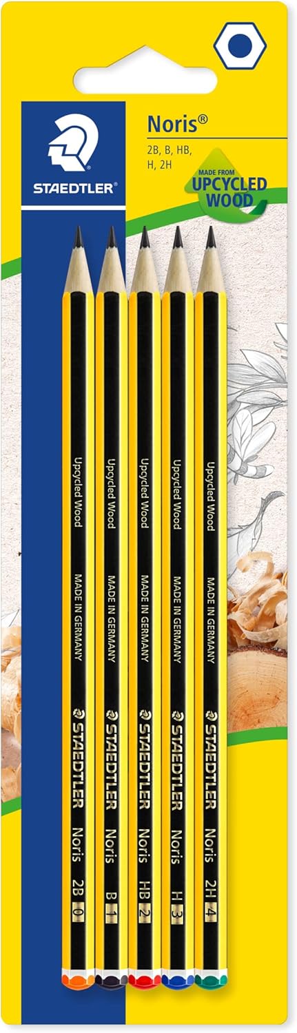 Matite Staedtler Noris 2B-B-Hb-H-2H - 5 pezzi