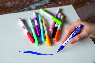 Pennarelli Giotto Turbo Soft Brush Intense Colours - 10 pezzi