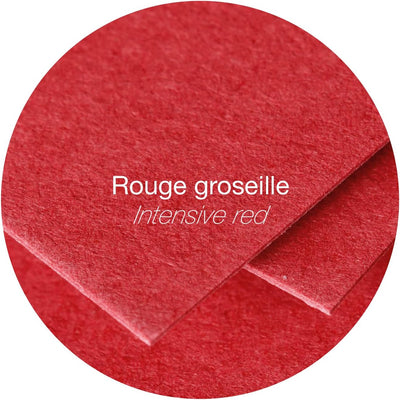 Cartoncini Pollen Clairefontaine Pliee per Segnaposto 210 gr / 8,5 x 8 cm / Rosso / 25 pezzi