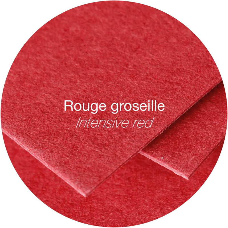 Cartoncini Pollen Clairefontaine Pliee per Segnaposto 210 gr / 8,5 x 8 cm / Rosso / 25 pezzi