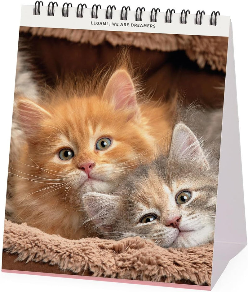 Calendario da Tavolo 12 Mesi Legami con Planner Annuale 2026 Kittens 12 x 14,5 cm