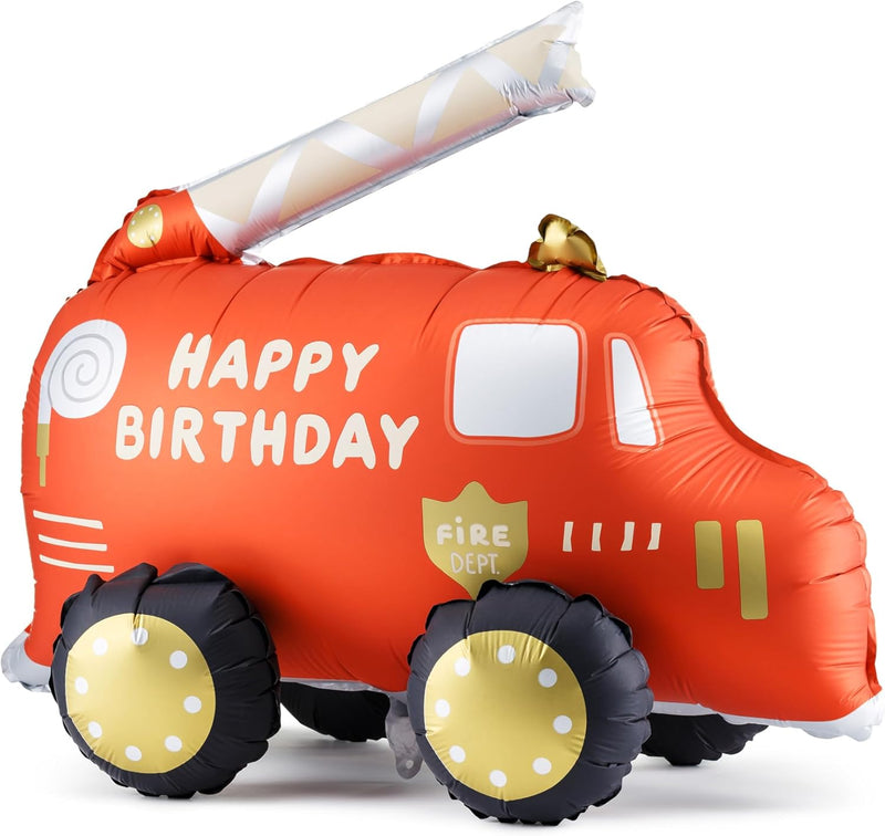 Palloncino in Foil Camion Pompieri Rosso 67 x 53 cm