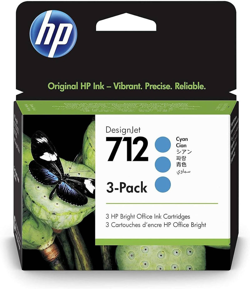 Multipack Cartucce Originali HP 712 Ciano - 3 pezzi