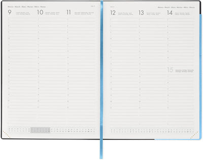 Agenda 12 Mesi Legami Settimanale Maxi 2026 Retro Blue con Chiusura ad Elastico