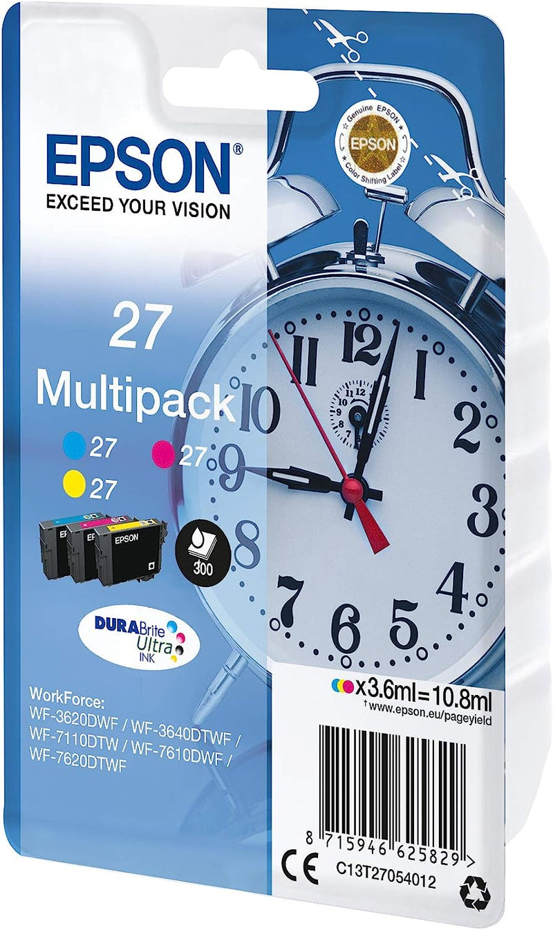 Multipack Cartuccia Originale Epson 27 C+M+Y