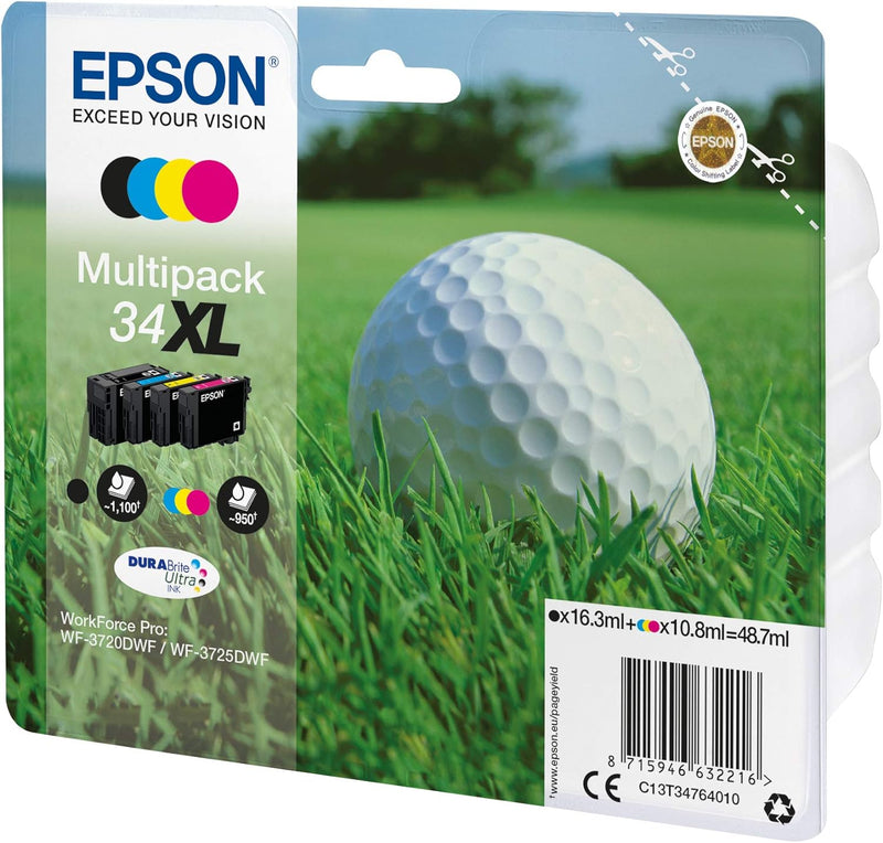 Multipack Cartuccia Originale Epson 34 XL C+M+Y+K
