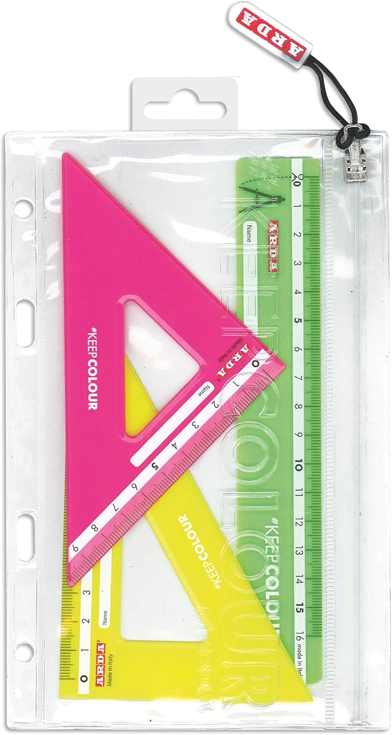 Mini Set da Disegno Arda in Busta con Zip - 3 pezzi