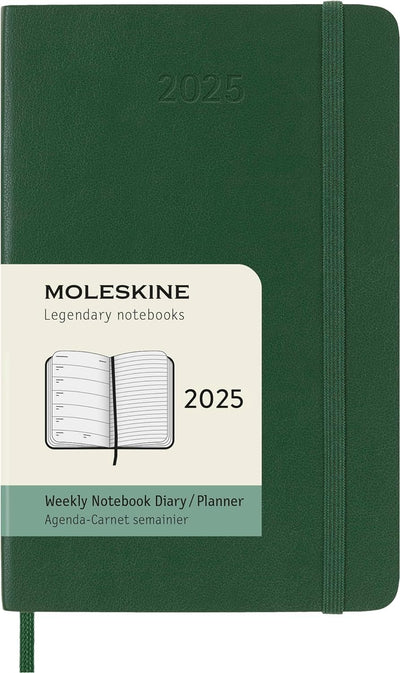 Agenda 12 Mesi Settimanale Pocket con Copertina Morbida Moleskine 2025