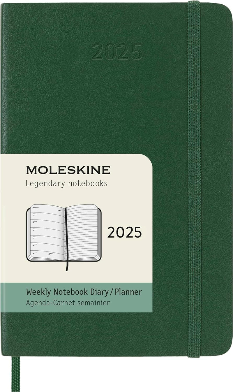 Agenda 12 Mesi Settimanale Pocket con Copertina Morbida Moleskine 2025