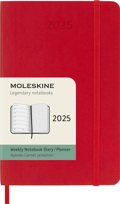 Agenda 12 Mesi Settimanale Pocket con Copertina Morbida Moleskine 2025