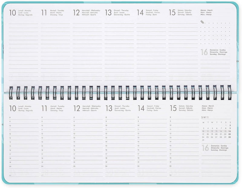 Planner da Scrivania 12 Mesi Legami Orizzontale 2026 Kitty