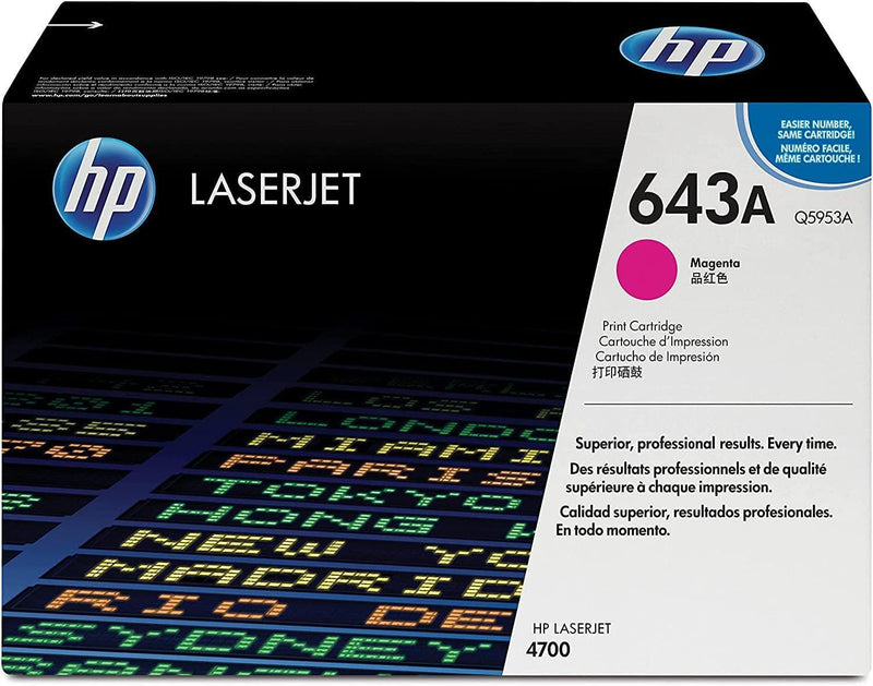 Toner originale LaserJet HP 643A Magenta