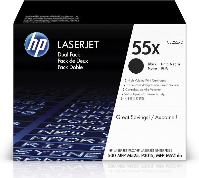 Multipack Toner Originale LaserJet HP 55x Nero