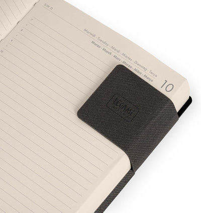 Agenda 12 Mesi Legami Giornaliera Small 2026 Deep Graphite con Chiusura ad Elastico