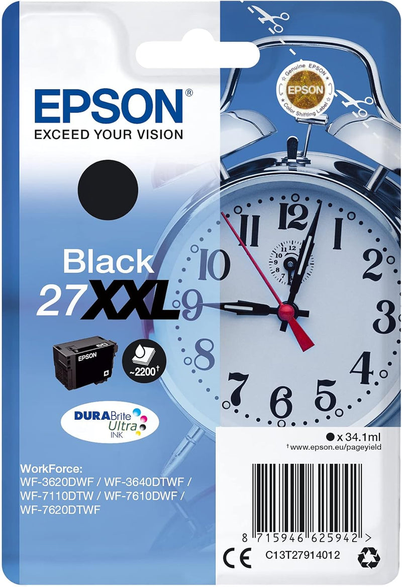 Cartuccia Originale Epson 27XXL Nero