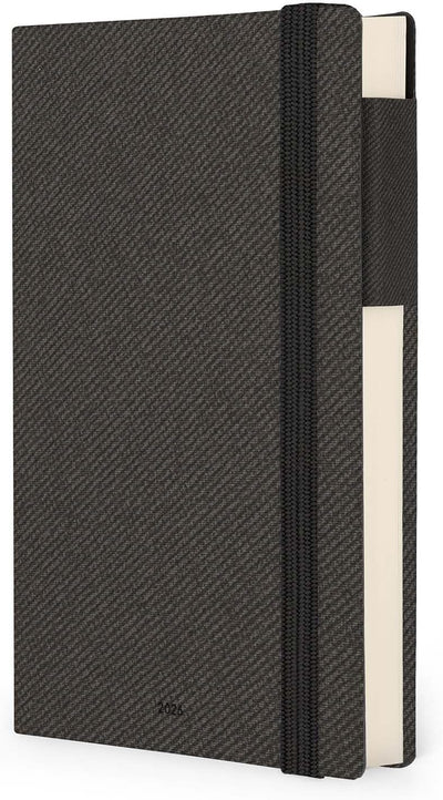 Agenda 12 Mesi Legami Giornaliera Medium 2026 Deep Graphite con Chiusura ad Elastico