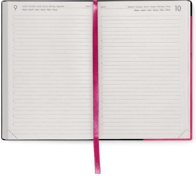 Agenda 12 Mesi Legami Giornaliera Medium 2026 Raspberry con Chiusura ad Elastico