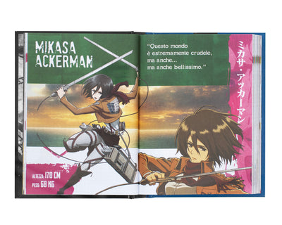 Diario Super 12 Mesi 2024 Medium Blu Attack on Titan