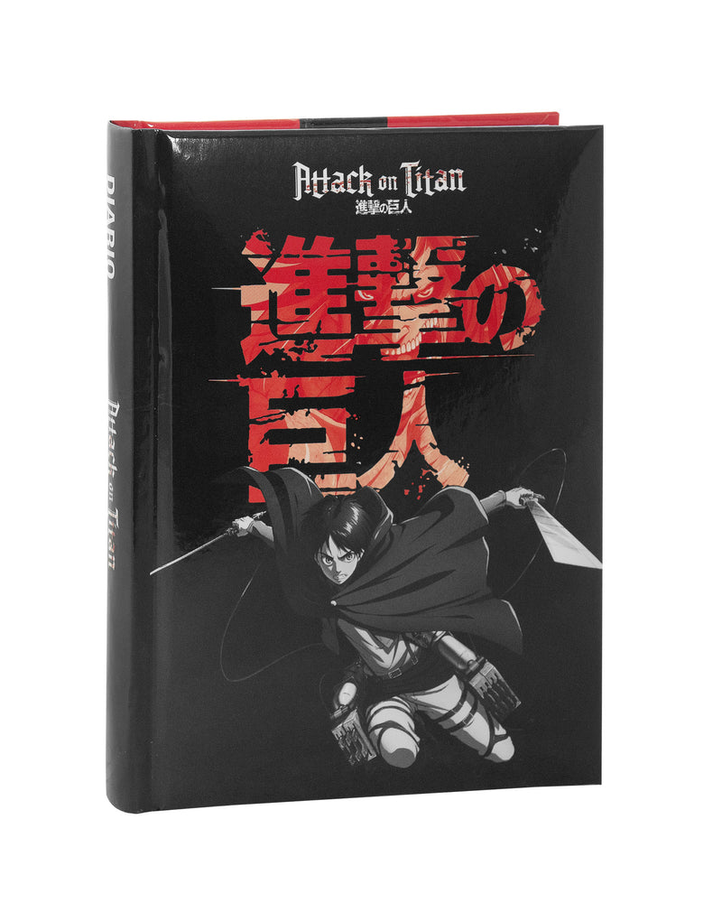 Diario Super 12 Mesi 2024 Medium Red Attack on Titan