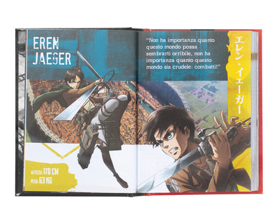 Diario Super 12 Mesi 2024 Medium Red Attack on Titan