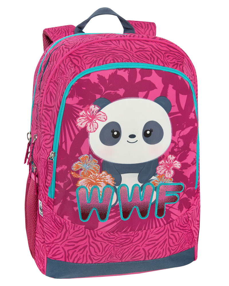 Zaino Organizzato Trolley Staccabile WWF Illustrato Panda