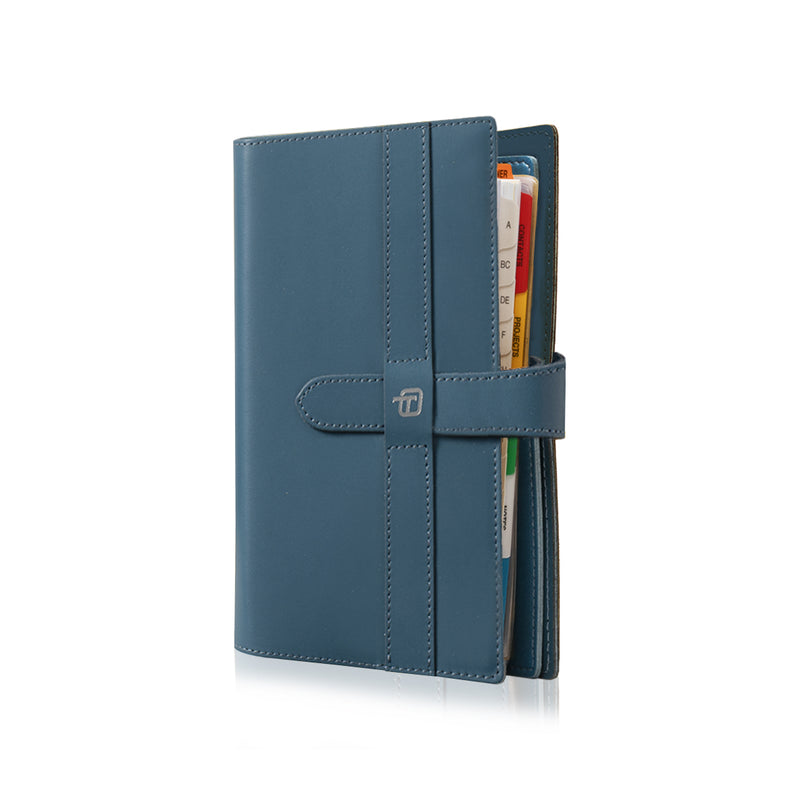 Agenda 12 Mesi Giornaliera Intercambiabile Elegance in Pelle con Laccio 2025 - 15 x 21 cm