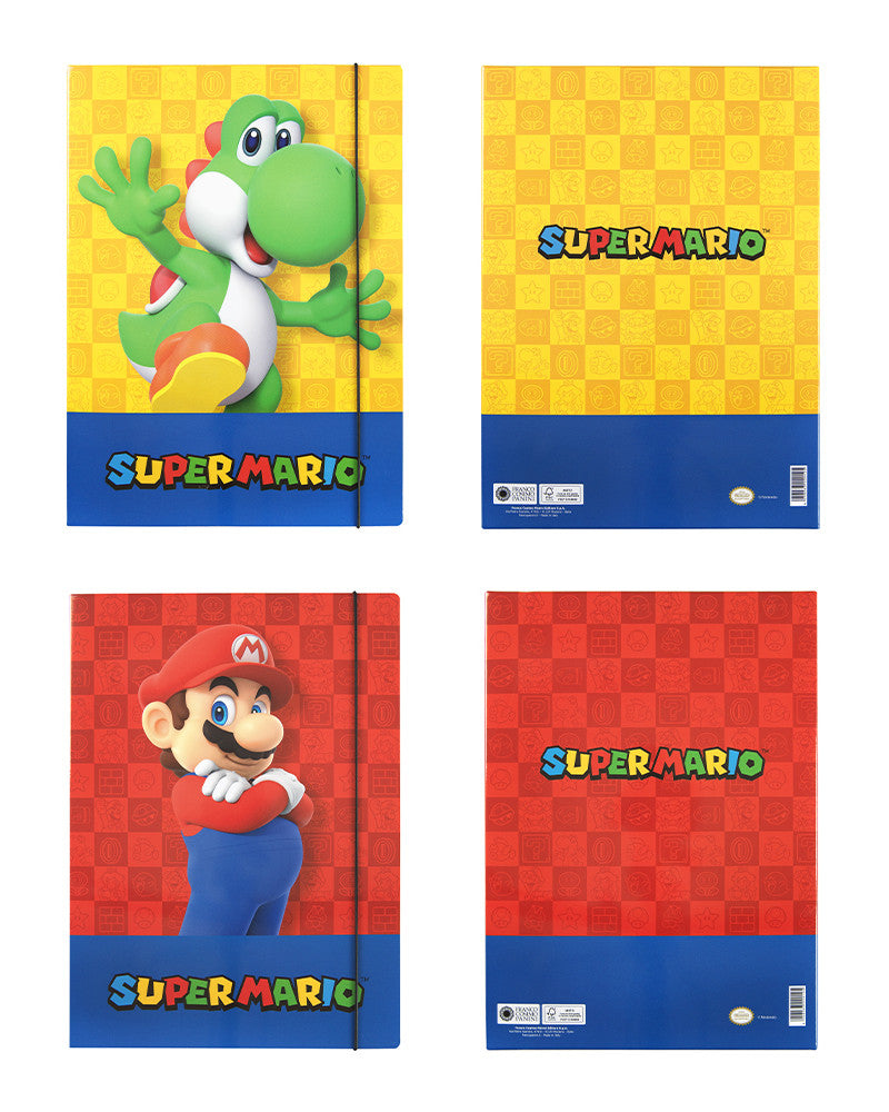 Cartella 3 Lembi Supermario / Fantasie Assortite