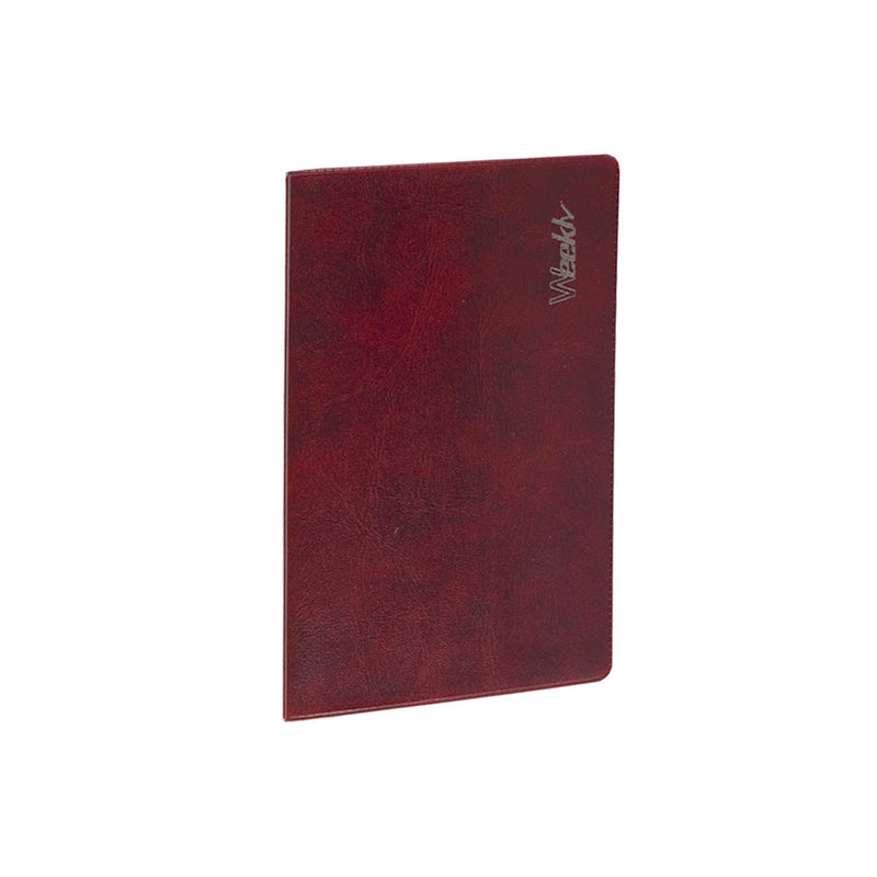 Agenda 12 Mensile Weekly Pattern a Libretto Bordeaux 9 x 15 cm