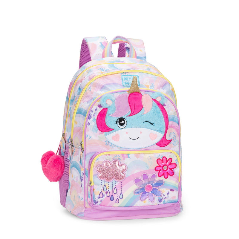 Zaino Scuola Organizzato Unicorno Mofumofu