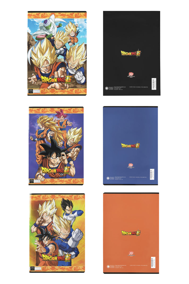 Quaderno Maxi Dragon Ball Super Copertine Assortite / 100 gr / Quadretti 5 mm con Margini