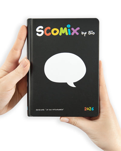 Diario 16 Mesi 25/26 Medium Scomix Black