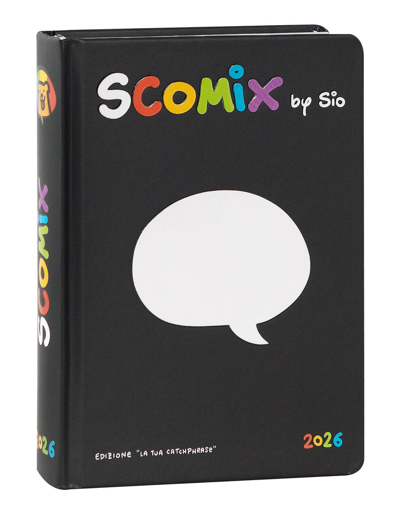 Diario 16 Mesi 25/26 Medium Scomix Black