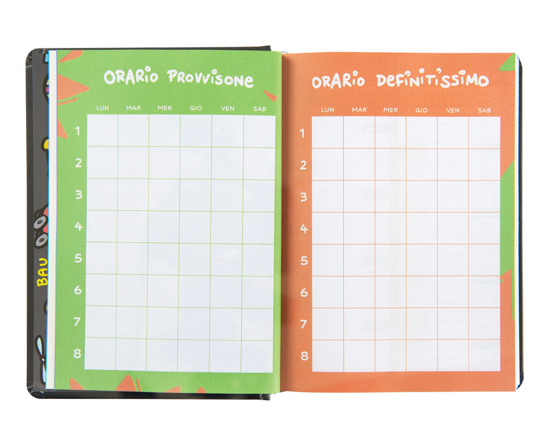 Diario 16 Mesi 25/26 Medium Scomix Black