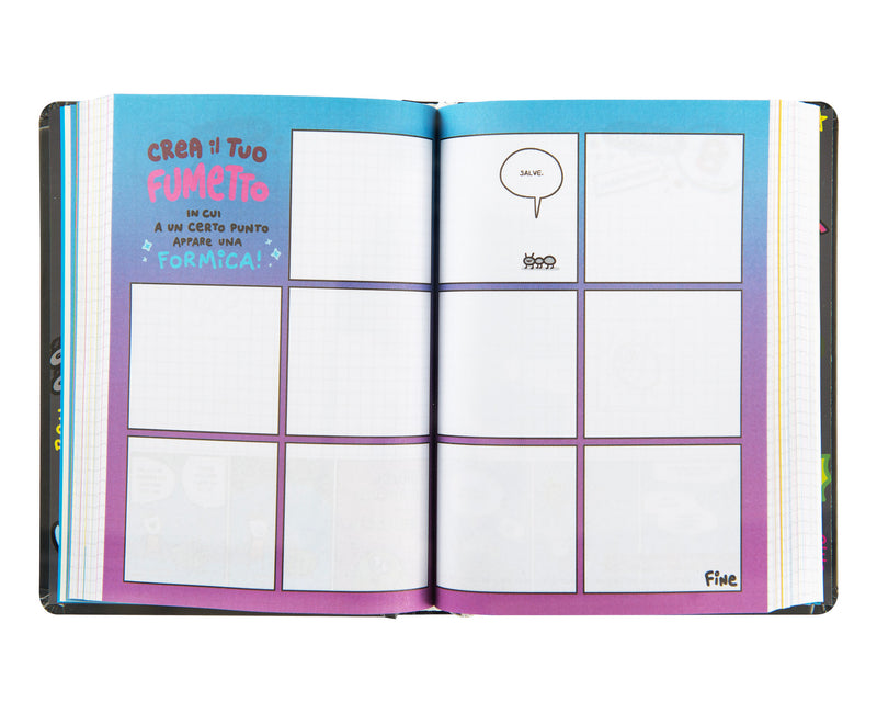 Diario 16 Mesi 25/26 Medium Scomix Black