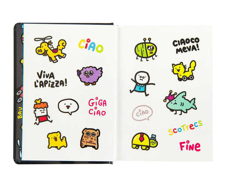 Diario 16 Mesi 25/26 Medium Scomix Black