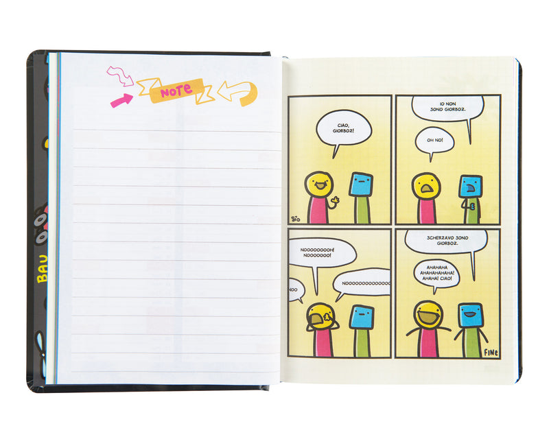 Diario 16 Mesi 25/26 Medium Scomix Black