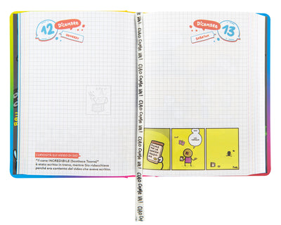 Diario 16 Mesi 25/26 Medium Scomix Disegno