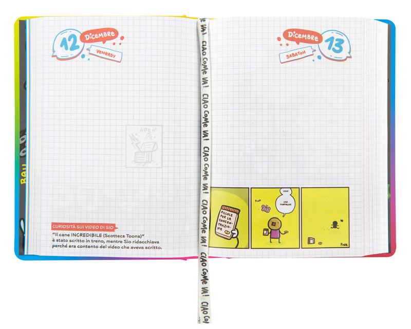 Diario 16 Mesi 25/26 Medium Scomix Disegno