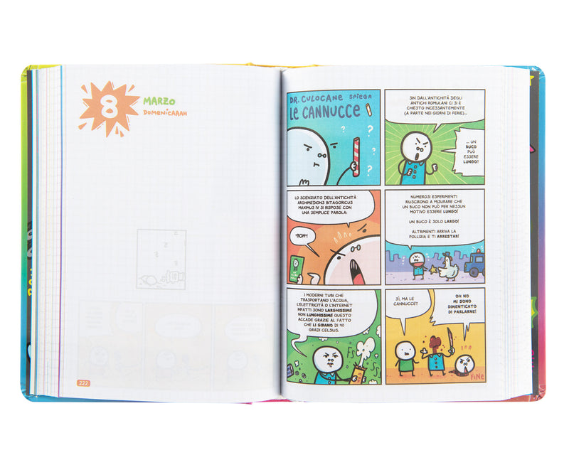 Diario 16 Mesi 25/26 Medium Scomix Disegno