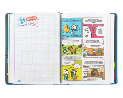 Diario 16 Mesi 25/26 Medium Scomix Petrolio