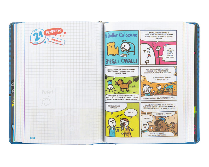 Diario 16 Mesi 25/26 Medium Scomix Petrolio