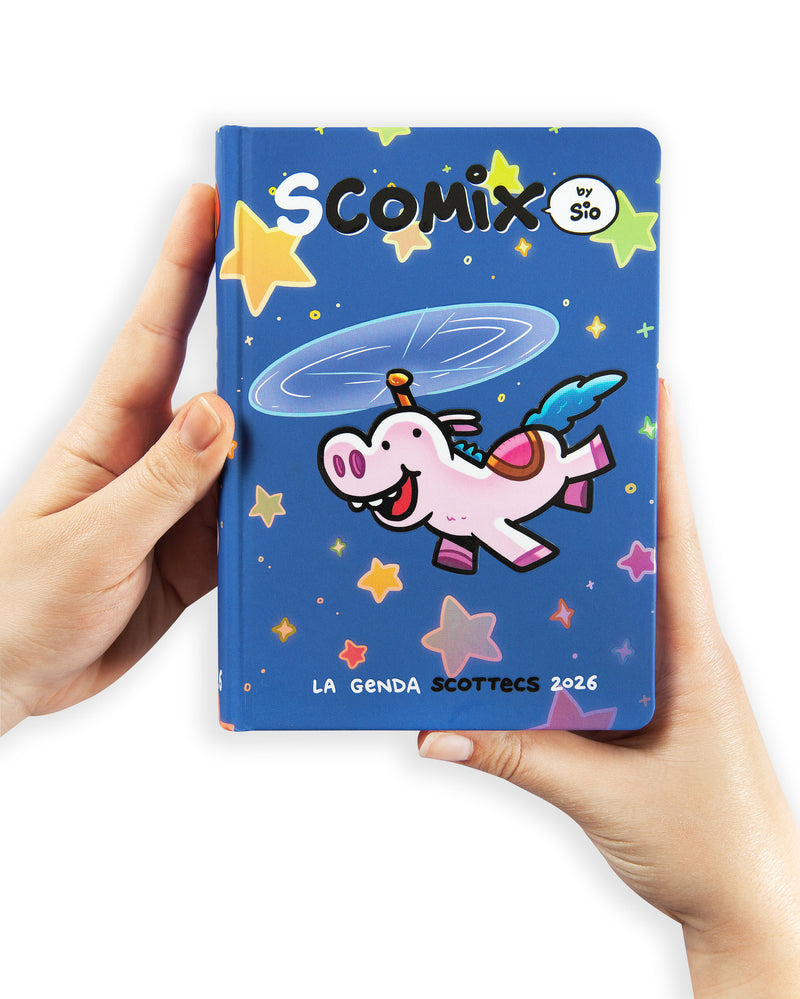 Diario 16 Mesi 25/26 Medium Scomix Unicottero