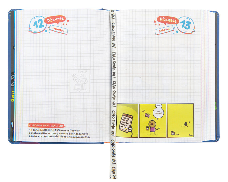 Diario 16 Mesi 25/26 Medium Scomix Unicottero