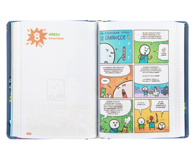 Diario 16 Mesi 25/26 Medium Scomix Unicottero