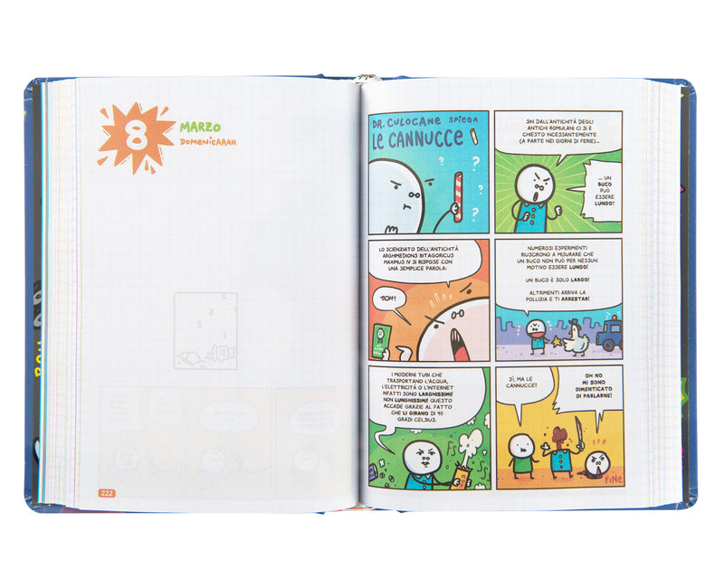 Diario 16 Mesi 25/26 Medium Scomix Unicottero