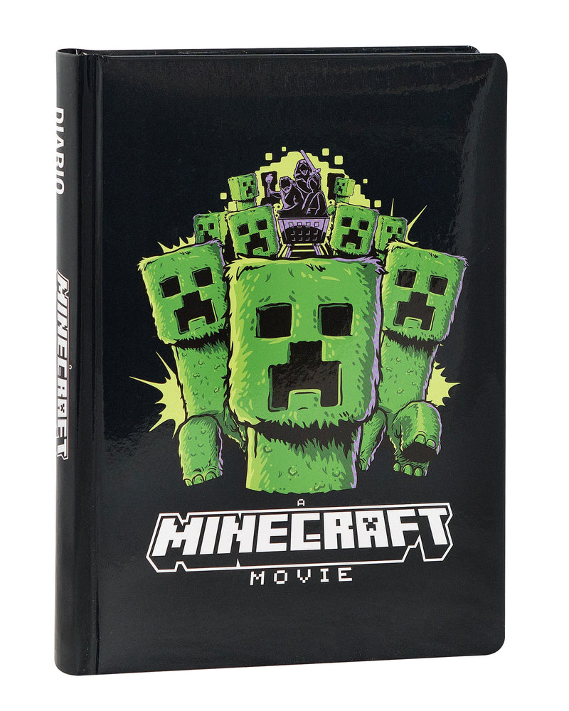 Diario 12 Mesi 25/26 Standard Non Datato Pixel Nero Minecraft Movie