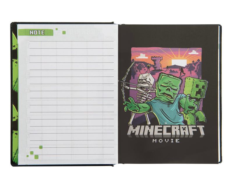 Diario 12 Mesi 25/26 Standard Non Datato Pixel Nero Minecraft Movie